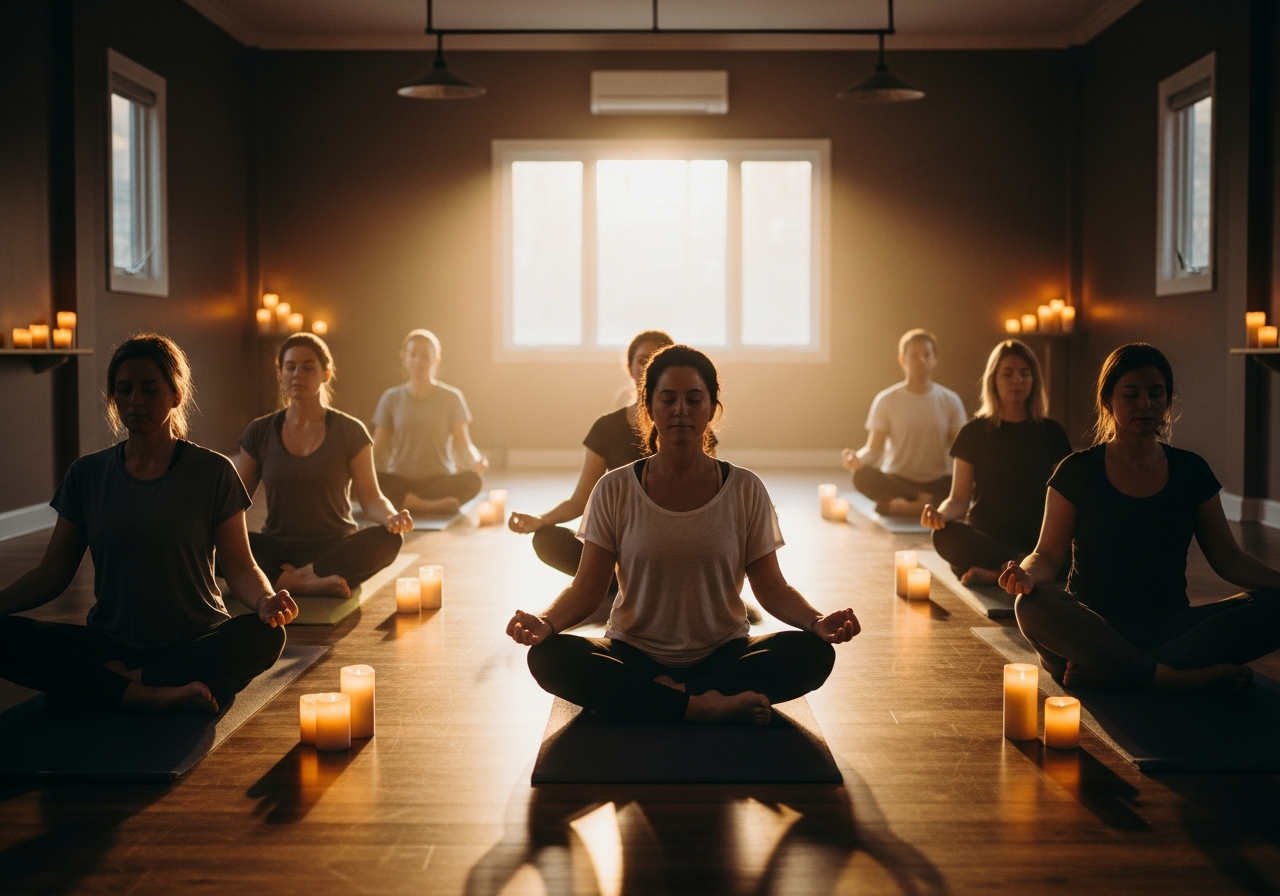 Медитация в студии